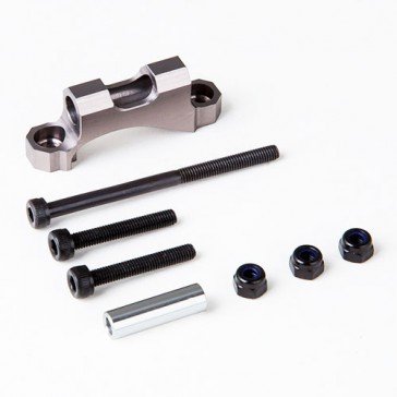 REAR UPPER LINK MOUNT (TITANIUM GREY) FOR GS01 AXLE