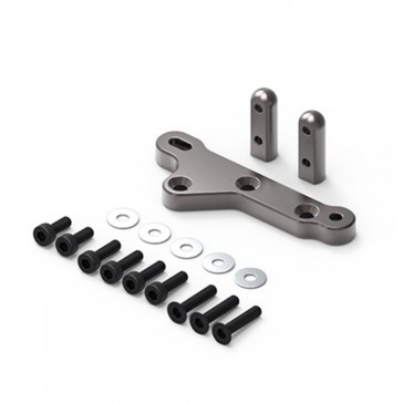 GA60 ALUMINUM AXLE SERVO MOUNT (TITANIUM GRAY)