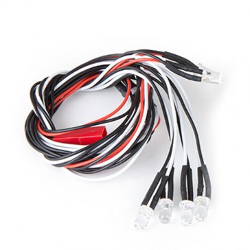 KOMODO LED LIGHT KIT 5mm WHITE (4) & 5mm RED (2)