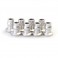 ALUMINUM SHOCK END BALL 7X8.5MM SILVER (8)