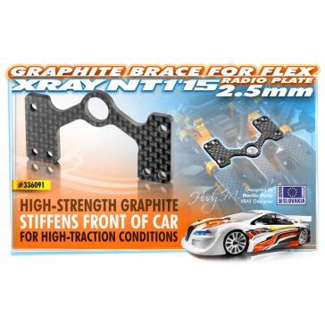 GRAPHITE BRACE FOR FLEX RADIO PLATE 2.5MM