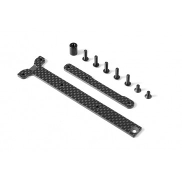 GRAPHITE CHASSIS BRACE UPPER DDECK - SHORT PACK (2)