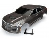 Body, Cadillac CTS-V, silver (painted, decals applied)