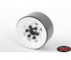 Stamped Steel 1.0 Stock Beadlock Wheels (White)