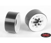 Stamped Steel 1.0 Stock Beadlock Wheels (White)