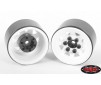 Stamped Steel 1.0 Stock Beadlock Wheels (White)