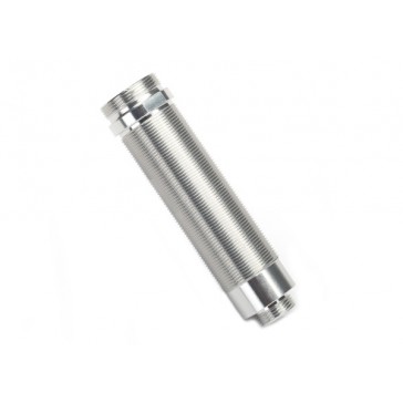 Body, GTR shock, 64mm, silver aluminum (front, threaded)