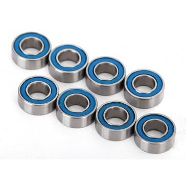 Ball bearings, blue rubber sealed (4x8x3mm) (8)