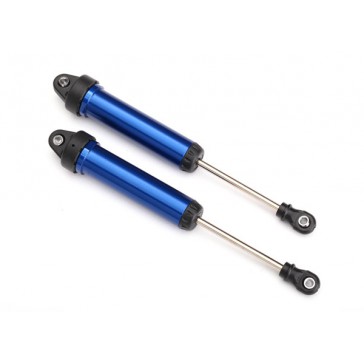 Shocks, GTR, 134mm, aluminum (blue-anodized) (fully assembled w/o spr