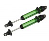 Shocks, GTX, aluminum, green-anodized (fully assembled w/o s