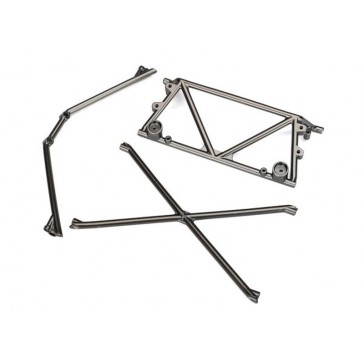 Tube chassis, center support/ cage top/ rear cage support (satin blac