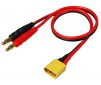 Cables de charge accu 1 rouge/1noir, banane  XT60