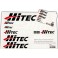 sticker set HiTEC-Logo black/white/red 12,5*8,7cm