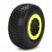 DISC.. Tire with Foam, Blue, Mounted (2): 22SCT RTC