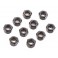 DISC.. AX31051 Nylon Locking Hex Nut 4mm Black (10)