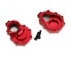 Portal housings, inner (rear), 6061-T6 aluminum (red-anodized) (2)/ 2