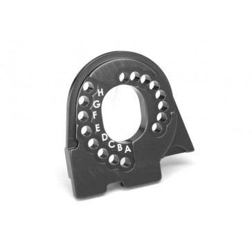 Motor mount plate, TRX-4, 6061-T6 alumininum (charcoal gray-anodized)