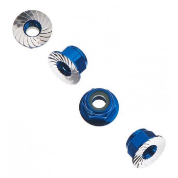 AXA1046 Wheel Nut M4 Serrated Blue (4)