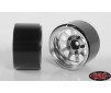 Deep Dish Wagon 1.55 Stamped Steel Beadlock Wheels (Chrome)