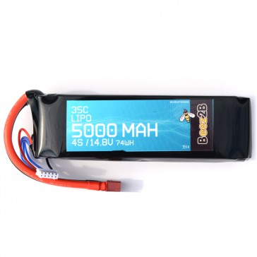 DISC.. 4S 14.8v 5000mAh 35C Lipo Battery (33 x 47 x 155mm - 520g - De