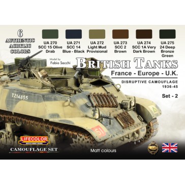 British Tanks France-Europe-UK -Disruptive Camouflage