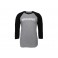 DISC.. Traxx Raglan Shirt Grey/Black SM