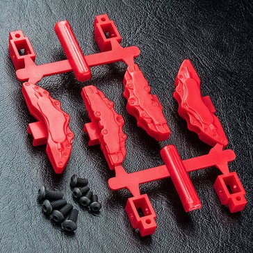 Enlarged brake calipers (red) (4)