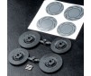 Wheel hubs w/disc shape (large)