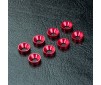 M3 Alum. countersunk spacer (red) (8)