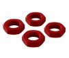 Aluminum Wheel Nut 17mm Red (4)