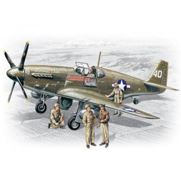 P-51B Mustang With Pilots 1/48