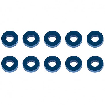 WASHERS 7.8 x 3.5 x 2.0mm BLUE ALUMINIUM (10)