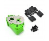 TRAXXAS 2WD HYBRID GEARBOX HOUSING AND REAR MOUNTS GREEN