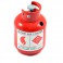 SCALE PAINTED ALLOY GAS BOTTLE RED