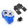 TRAXXAS 2WD HYBRID GEARBOX HOUSING AND REAR MOUNTS BLUE