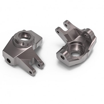 JUNFAC GA44 ALUMINUM STEERING KNUCKLE (TITANIUM GRAY)