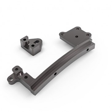 JUNFAC GS02 ALUMINUM SERVO MOUNT SET (TITANIUM GREY)