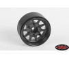 OEM 6-Lug Stamped Steel 1.55 Beadlock Wheels (Black)