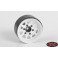 DISC.. OEM 6-Lug Stamped Steel 1.55 Beadlock Wheels (White)