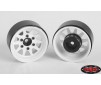 DISC.. OEM 6-Lug Stamped Steel 1.55 Beadlock Wheels (White)