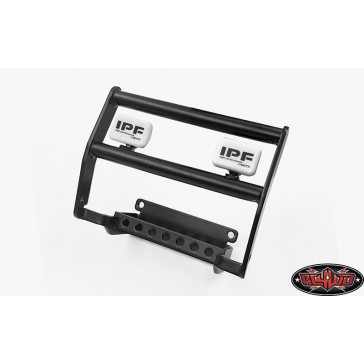 Steel Push Bar Front Bumper w/IPF Lights for 1985 Toyota 4Ru