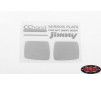 Mirror Decals for MST 1/10 CMX w/ Jimny J3 Body