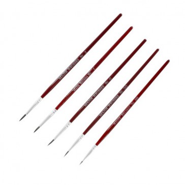 Set 5 Sable Brushes - 000,00,0,1,2