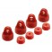 DISC.. AR330227 Shock Cap Set Red (4)