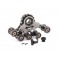 Traxx, rear, left (assembled) (requires 8886 stub axle, 7061 GTR shoc