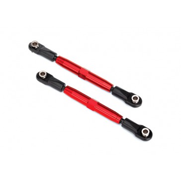 Camber links, rear (TUBES red-anodized, 7075-T6 aluminum, stronger th