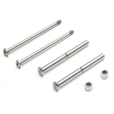 Front Hinge Pin and King Pin Set, Polished: All 22