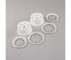 Wheel & Beadlock Set, White (2): 5ive-T 2.0