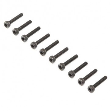 Cap Head Screws, Stl, BO, M3 x 16mm (10)