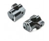 Caster Block, 0 Degree, L/R, Aluminum: Mini-T 2.0